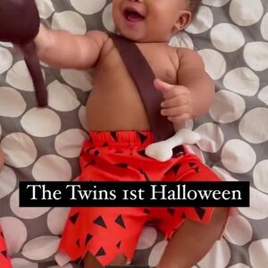 Adorable Orange Dino Kids Costume